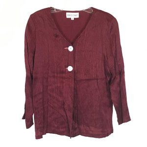 Petite Medium David Dart Abalone Shell Ribbed Top